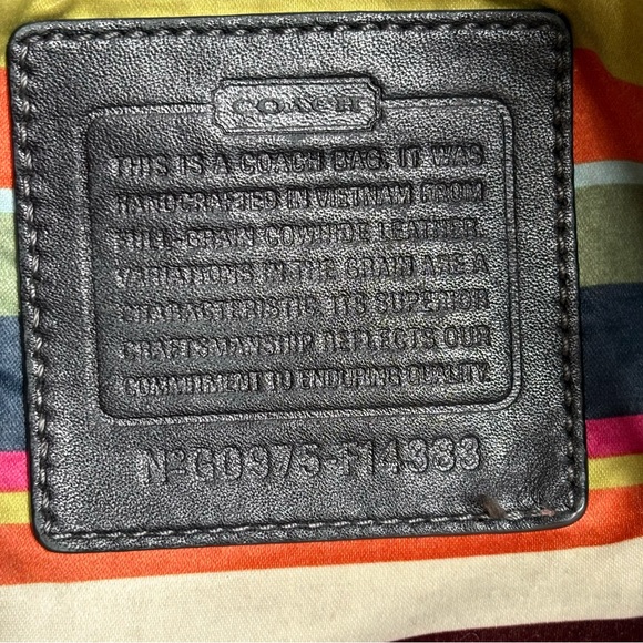 COACH Bleeker F14383 Black Leather Tote Shoulder Bag Purse - Picture 3 of 16